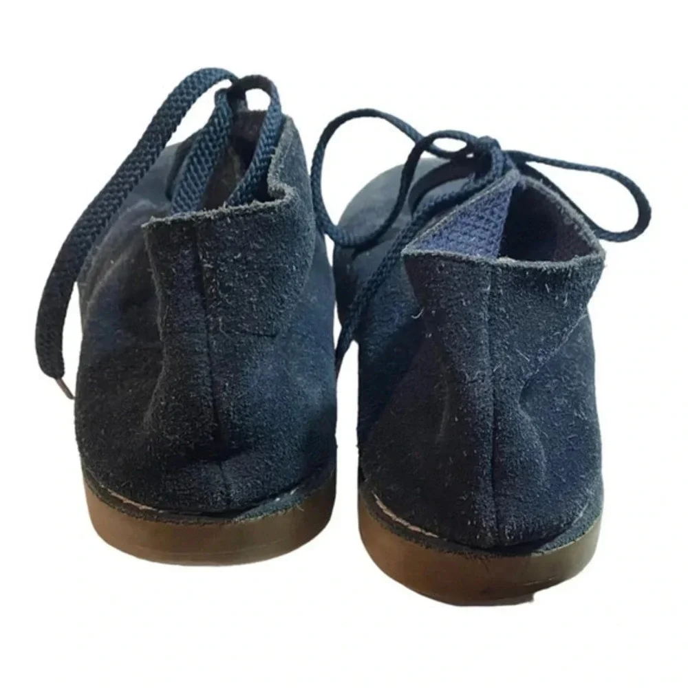 Crewcuts Chukka Desert Boots Navy Blue Suede Lace Up Ankle Shoes